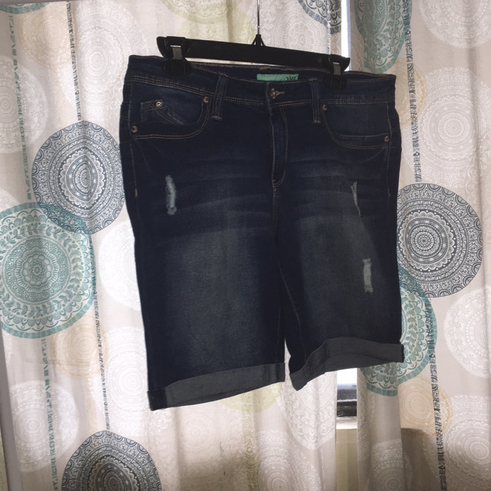 Above the Knee Jean Shorts